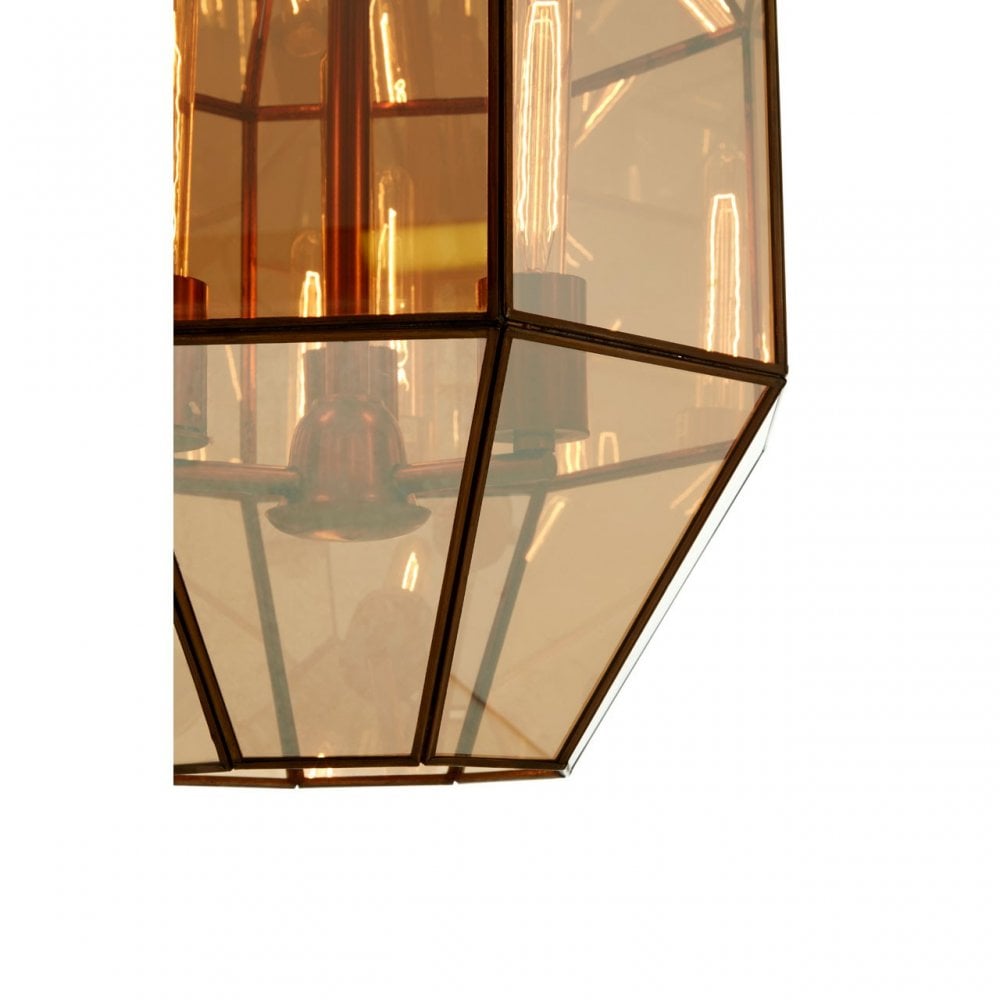 Calissa Polygonal Pendant Light Brass