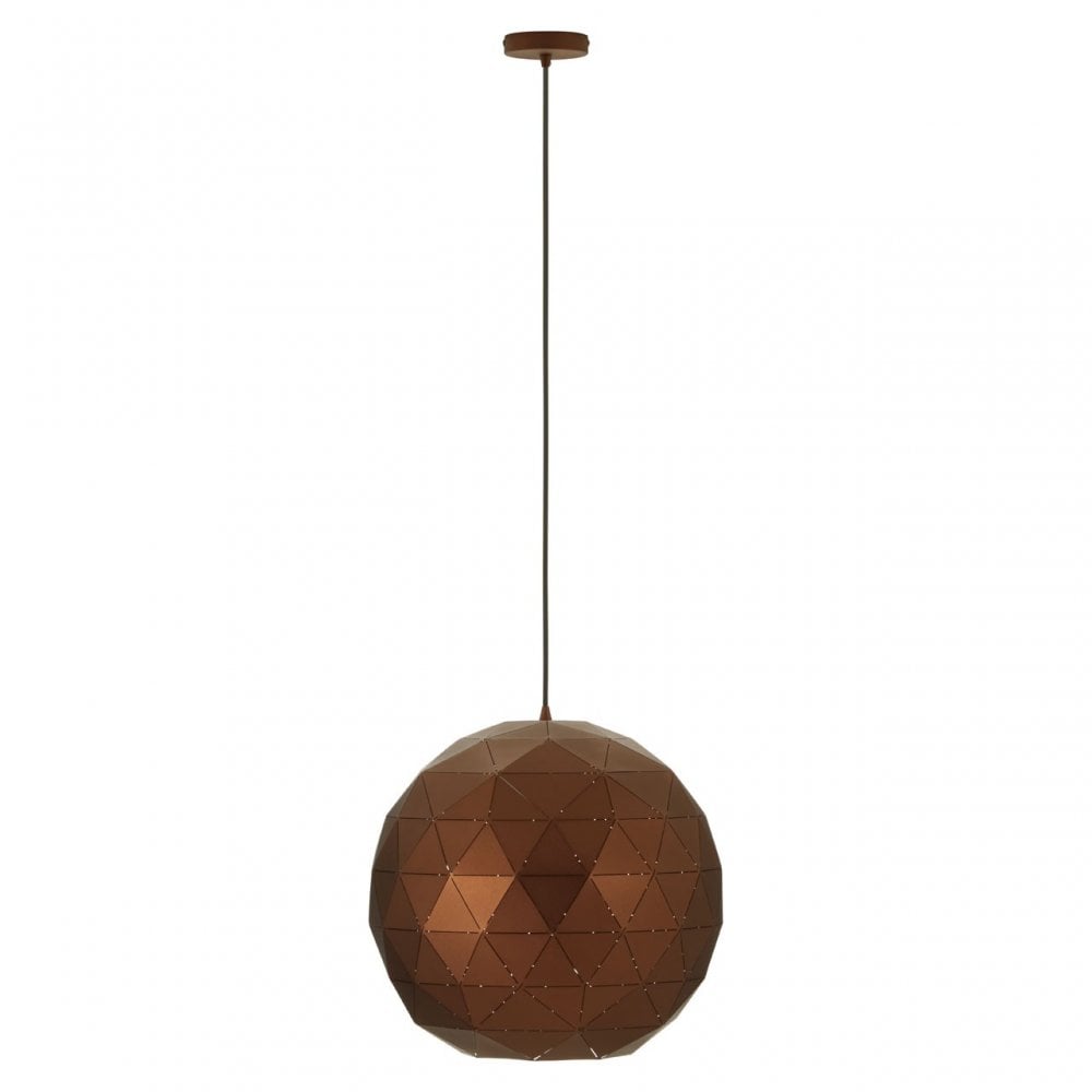 Geoi Medium Coffee Finish Pendant Light Brown