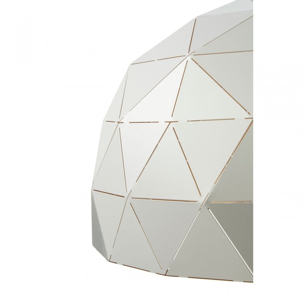 Mateo Small Silver Dome Pendant Light Silver