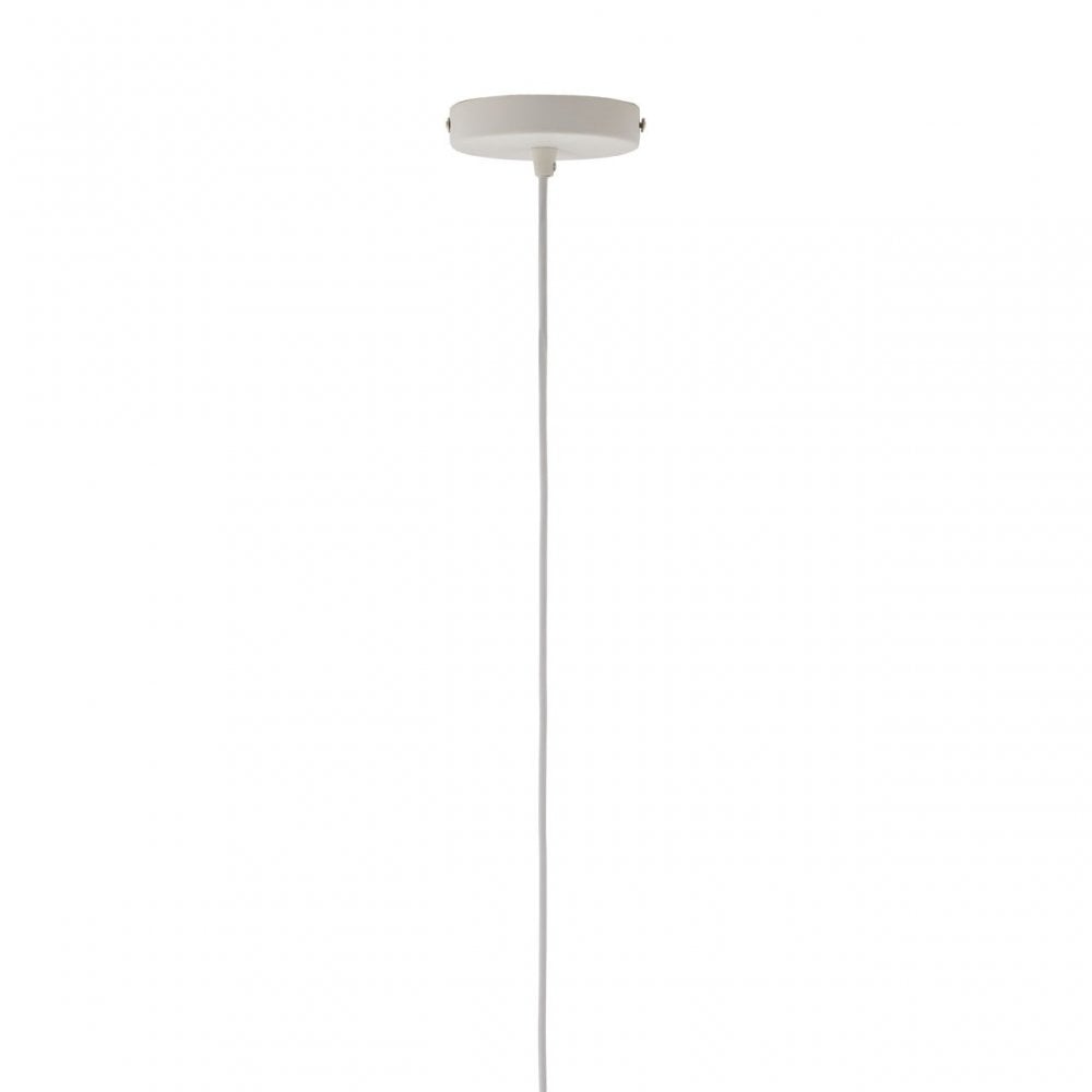 Geoi Medium White Dome Pendant Light White