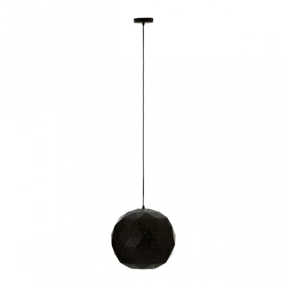 Geoi Small Black Pendant Light Black