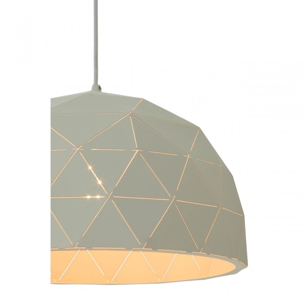 Mateo Small White Dome Pendant Light White