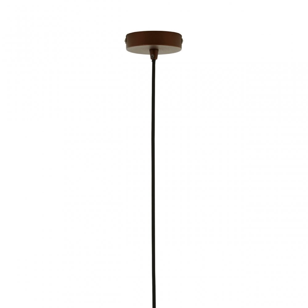 Mateo Small Coffee Dome Pendant Light Brown