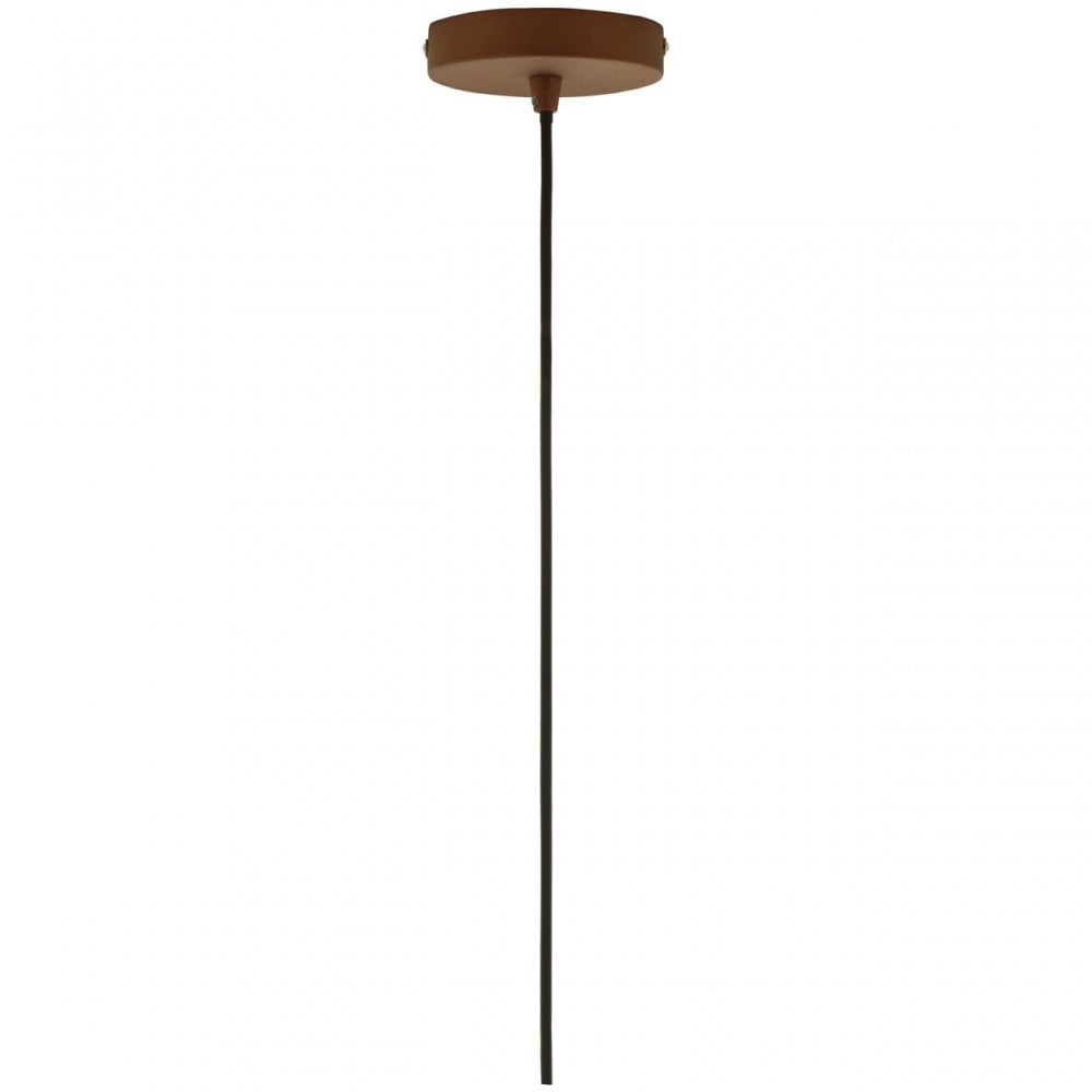Geoi Large Coffee Dome Pendant Light Brown