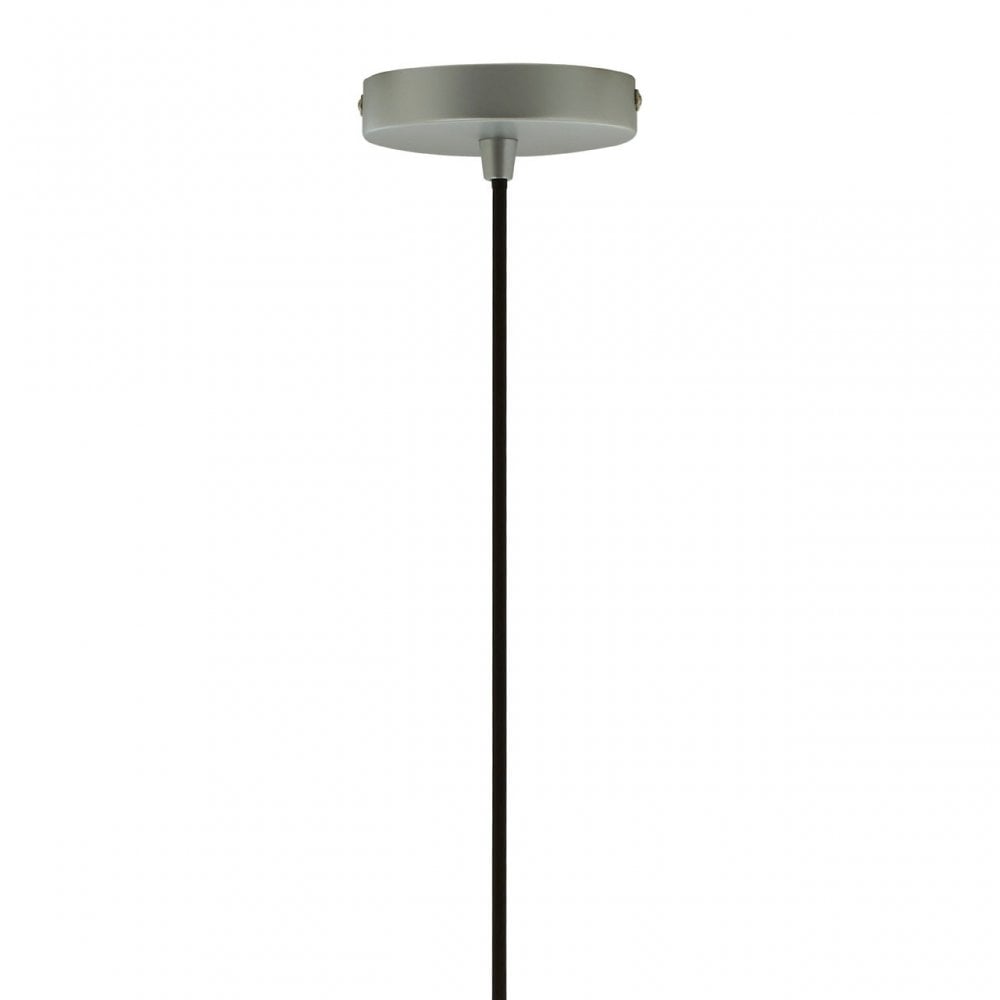 Geoi Large Silver Dome Pendant Light Silver