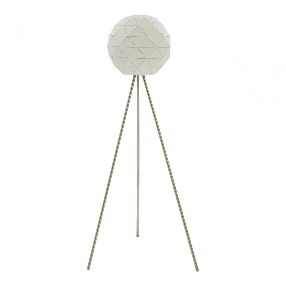 Geoi White Finish Floor Lamp White