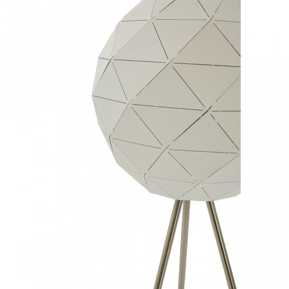 Geoi White Finish Floor Lamp White