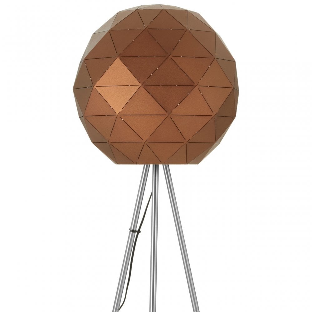 Geoi Coffee Finish Floor Lamp Brown
