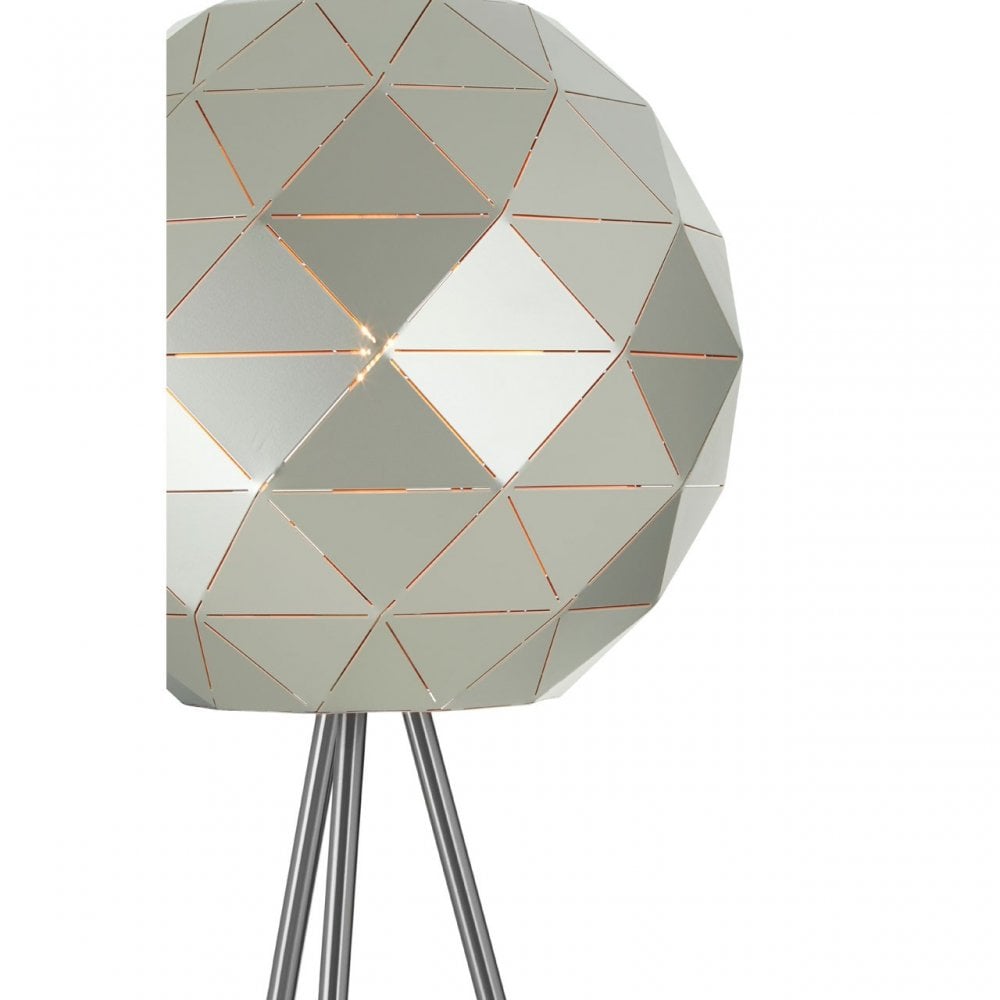 Geoi Silver Finish Floor Lamp Silver