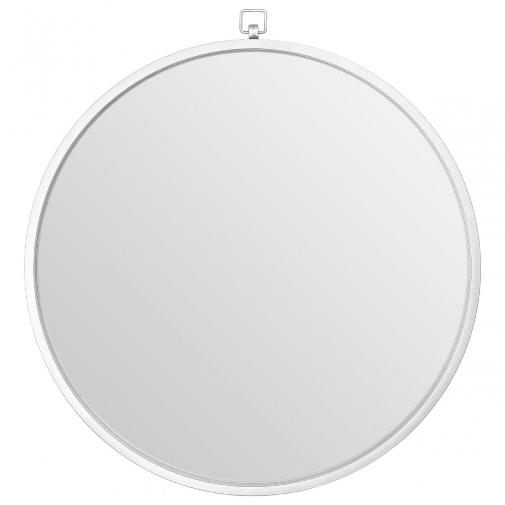 Jacen Round Wall Mirror Silver