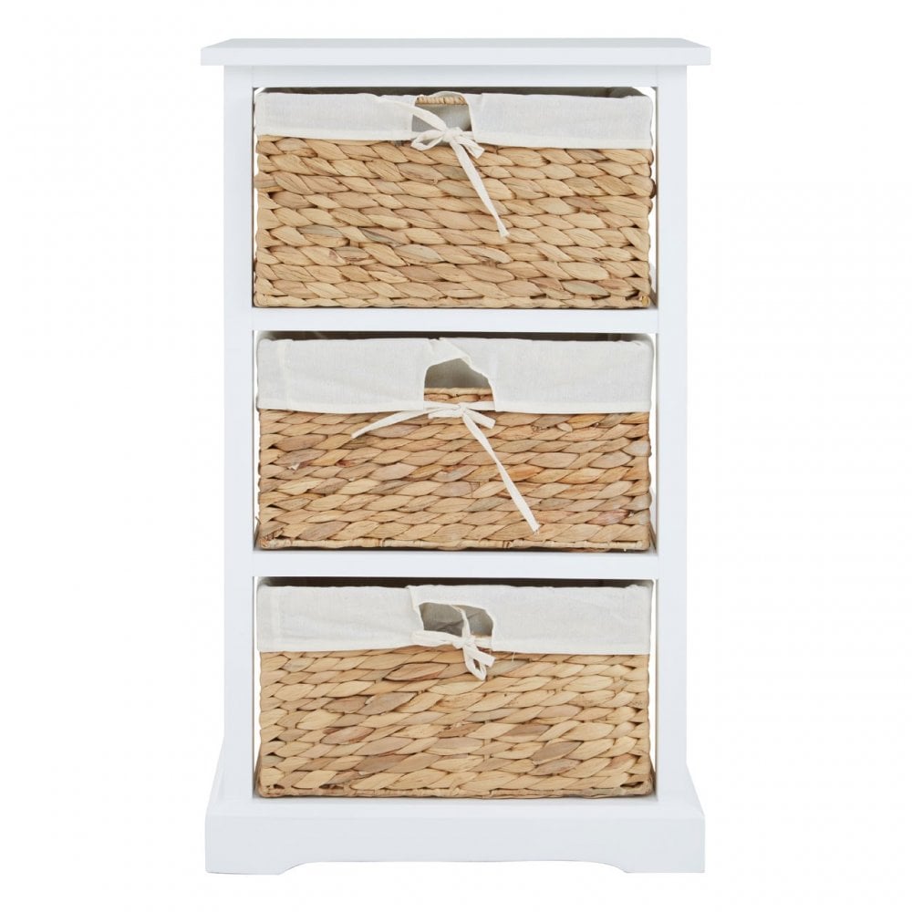 Ashby 3 Drawer Chest White