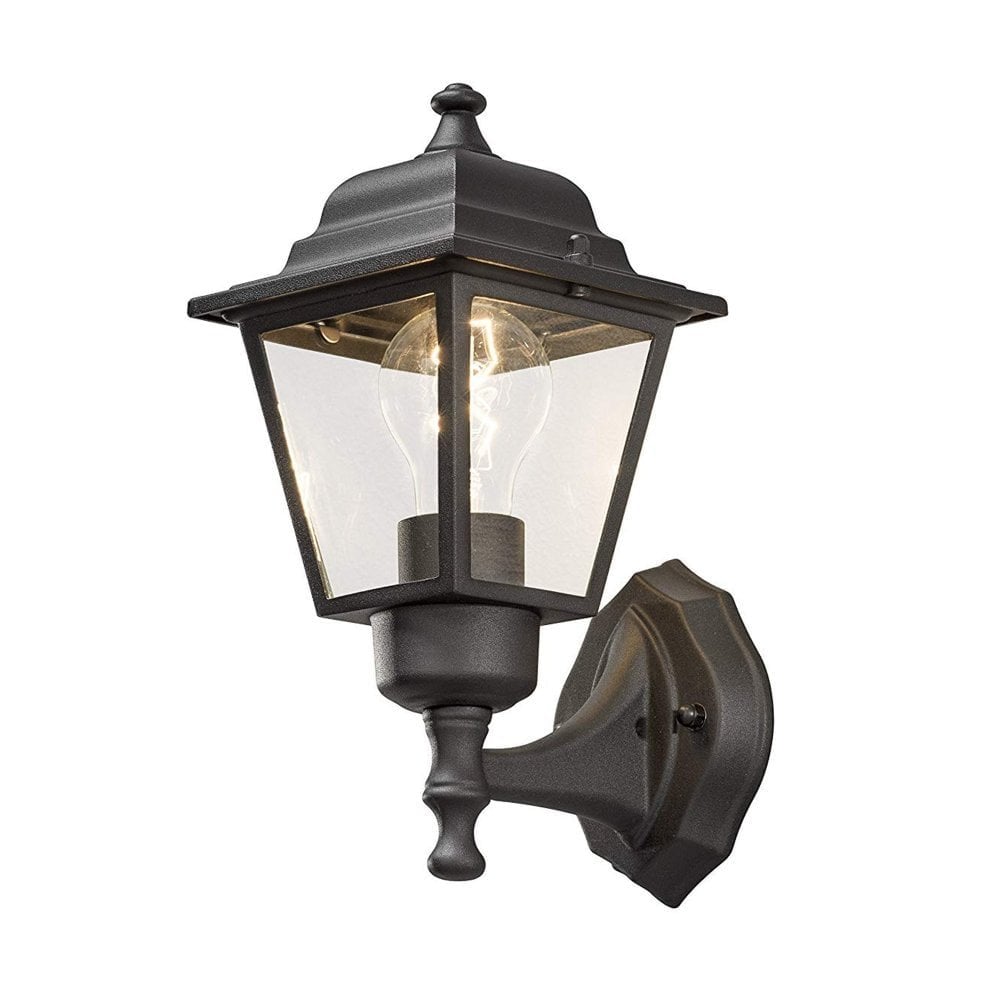 Sleek Black Outdoor Wall Light Fixture