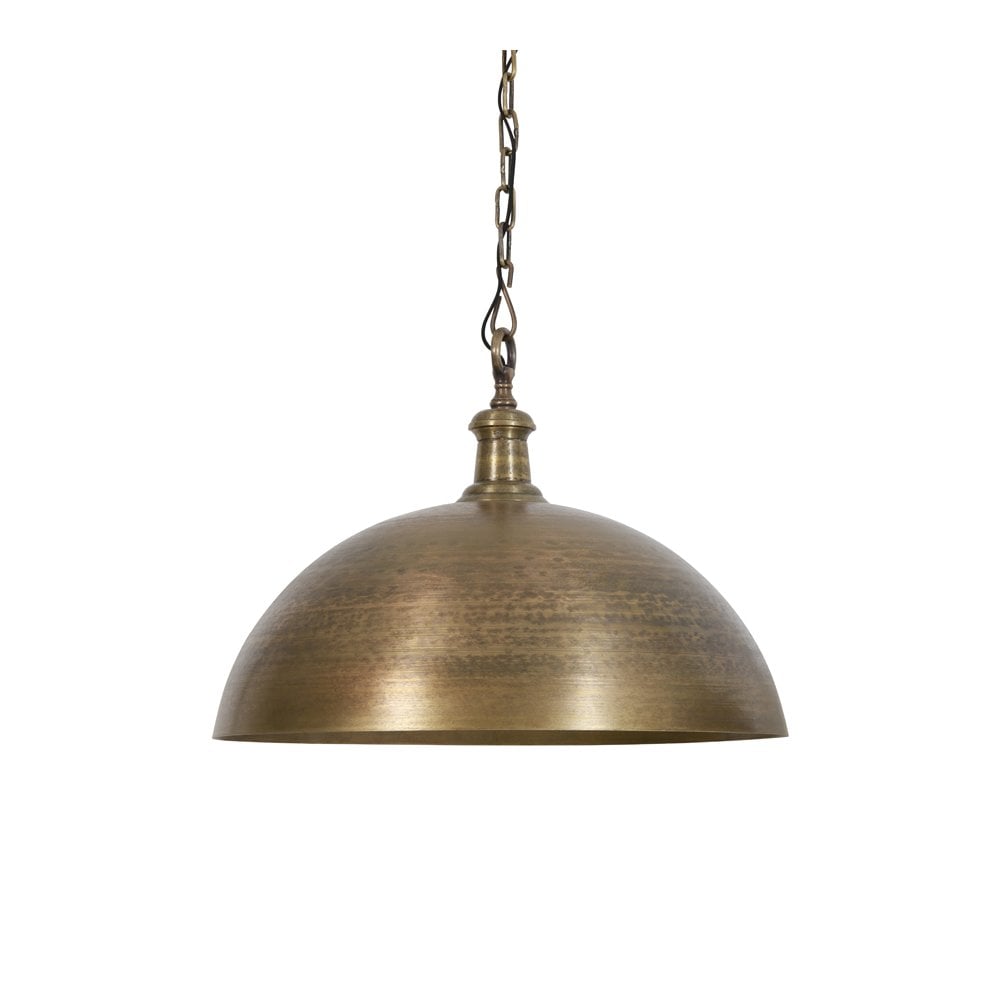 Antique Brass Finish Hanging Pendant Light, 70cm