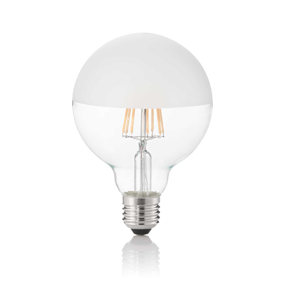 E27 D95 Satin Half Globe LED Bulb 8W 3000K CRI80