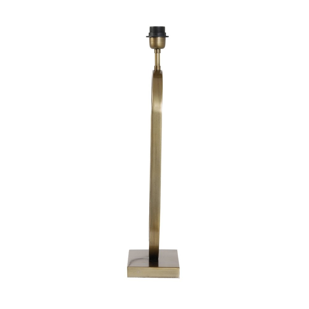 Antique Bronze Oval Lamp Base 21x13x55cm - Jamiri Collection