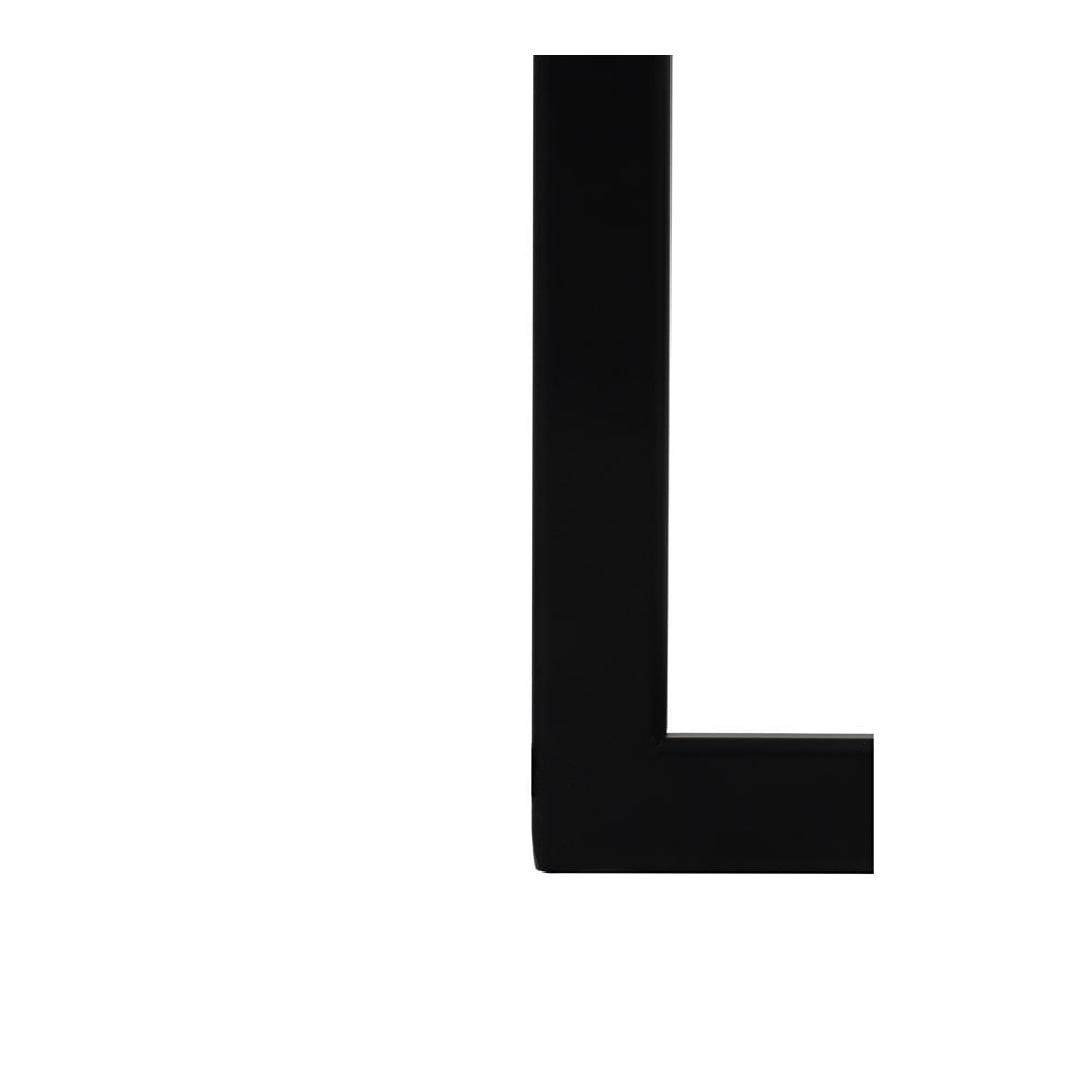 Sleek Mace Matte Black Metal Square Table Lamp 21x21x40cm