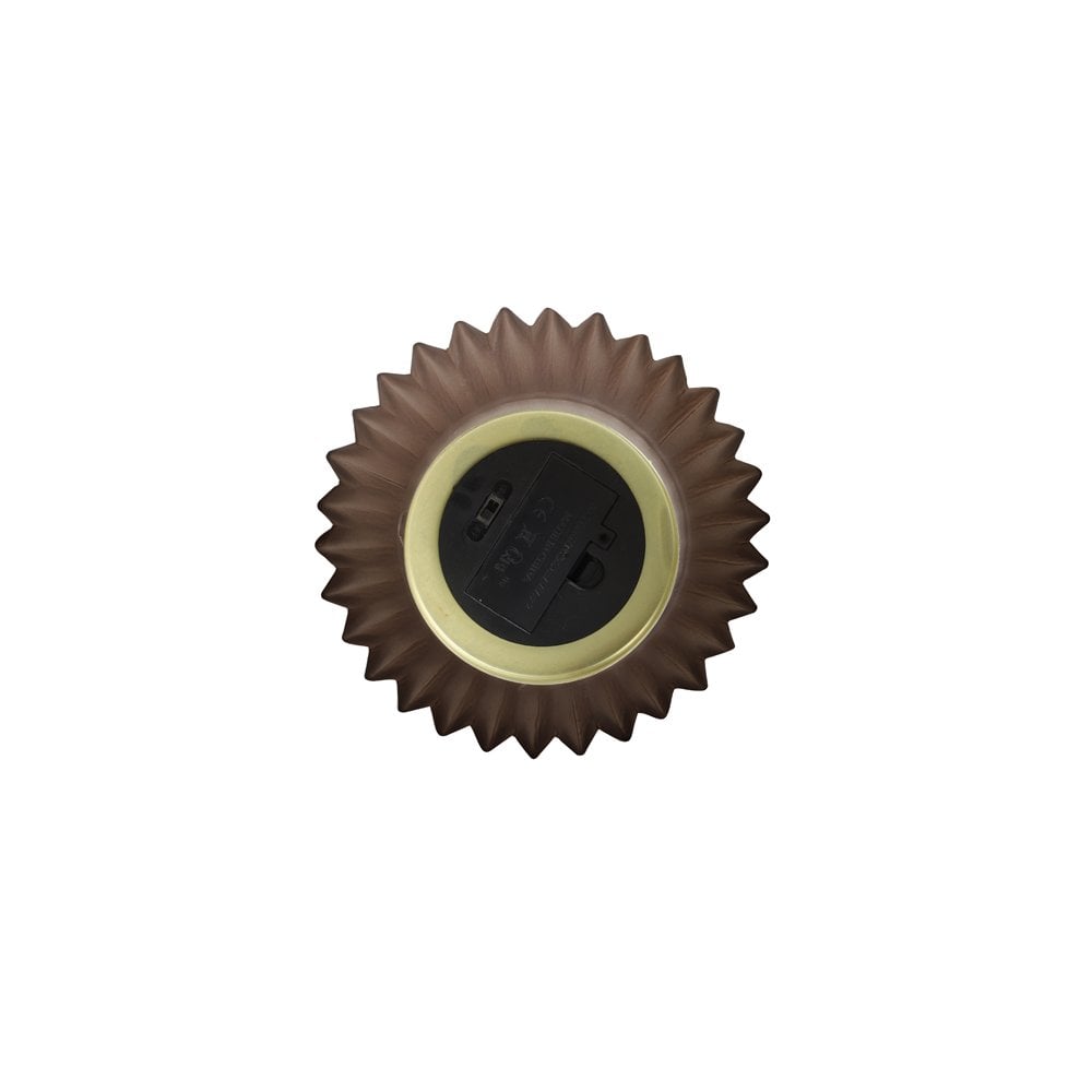 Ivot Glass Matte Coffee LED Table Lamp, 15x27cm