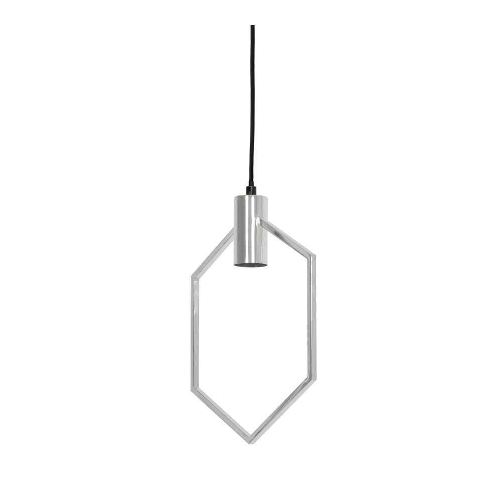 Aina Chrome Pendant Light 20x40cm