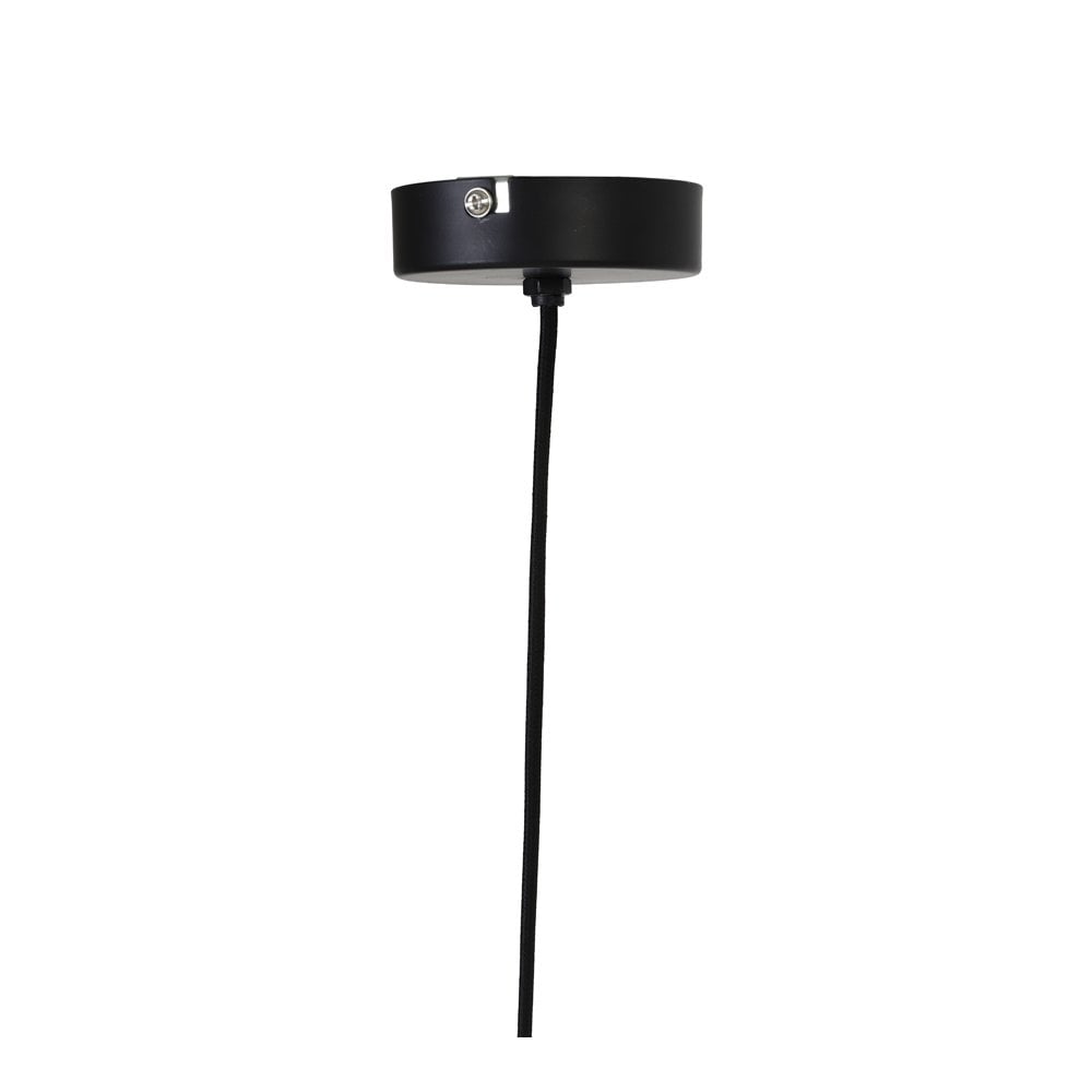 Vitora Matte Black Round Pendant Lamp 26x30cm