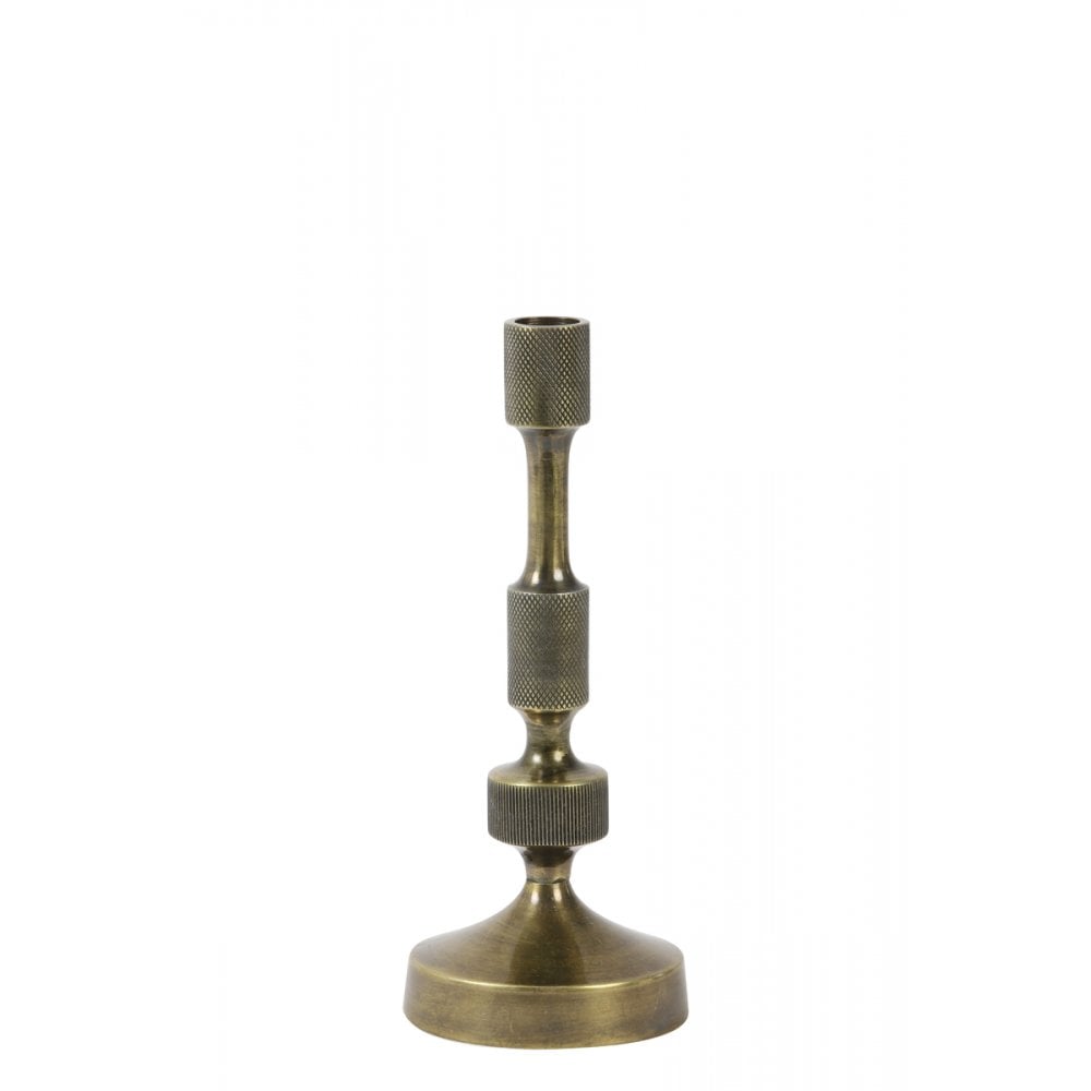 Antique Bronze Aurier Candle Holder - 26cm