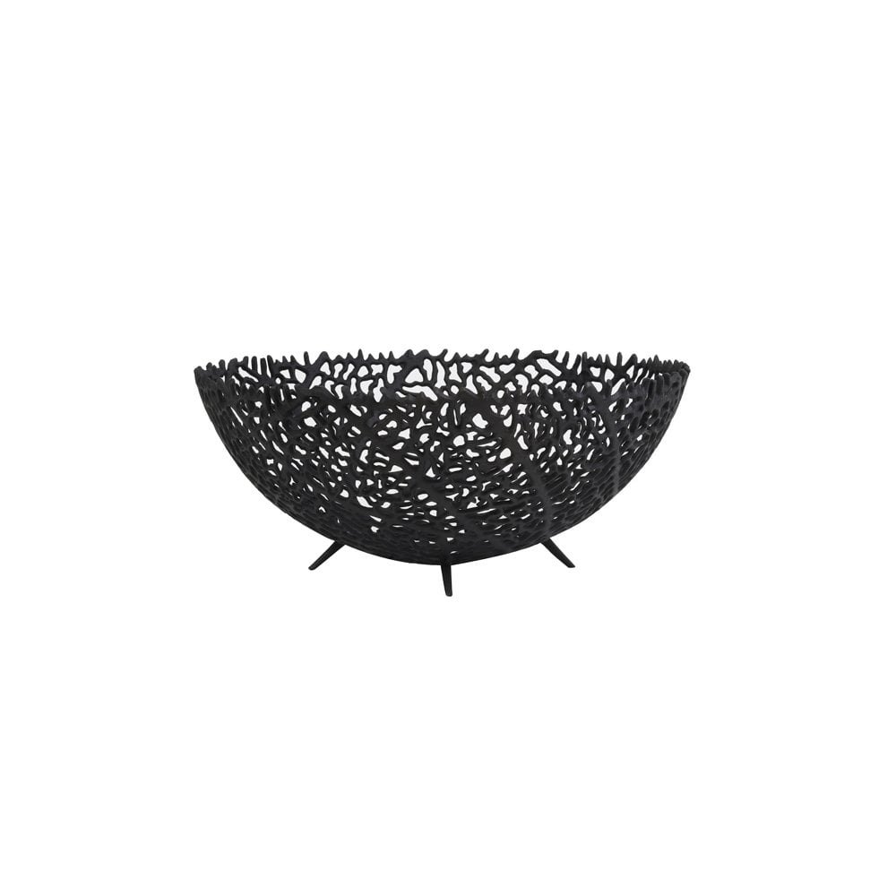 Galaxa Matte Black Decorative Bowl - 46cm