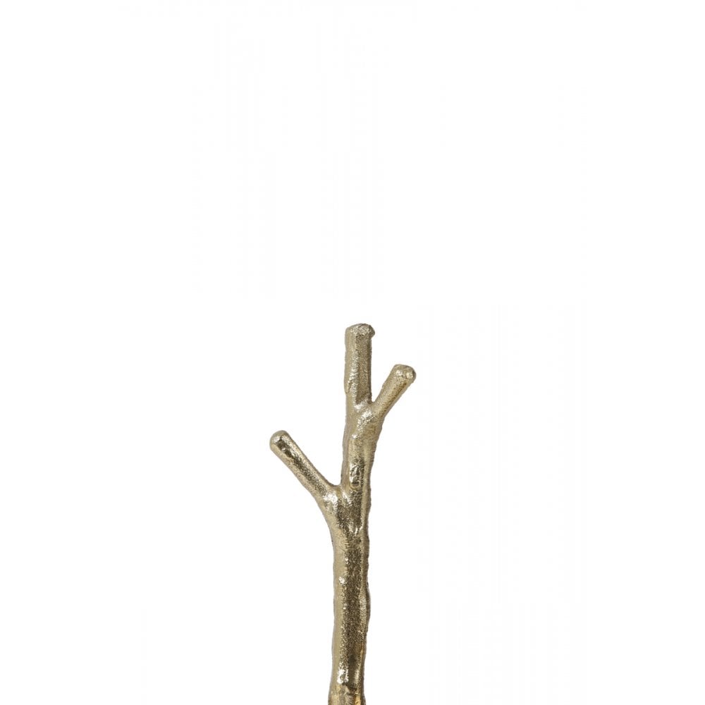 Tresa Gold Round Metal 2-Tier Etagere - Decorative Home Accent, 30.5 x 27.5 x 31 cm