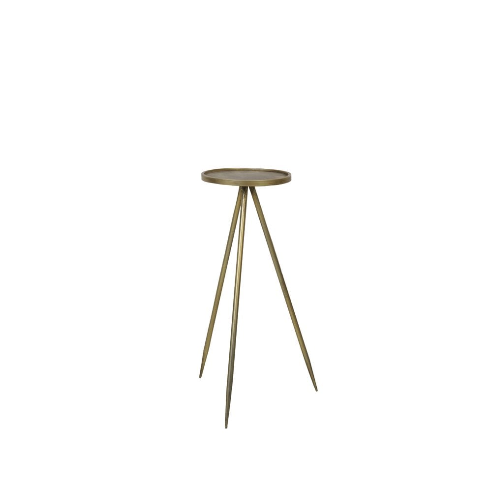 Envira Pillar Table in Antique Gold - 30x80.5cm