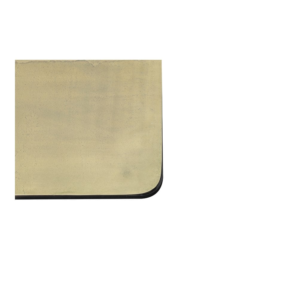 Set of 2 Rectangular Metal Side Tables in Antique Copper and Bronze Finish