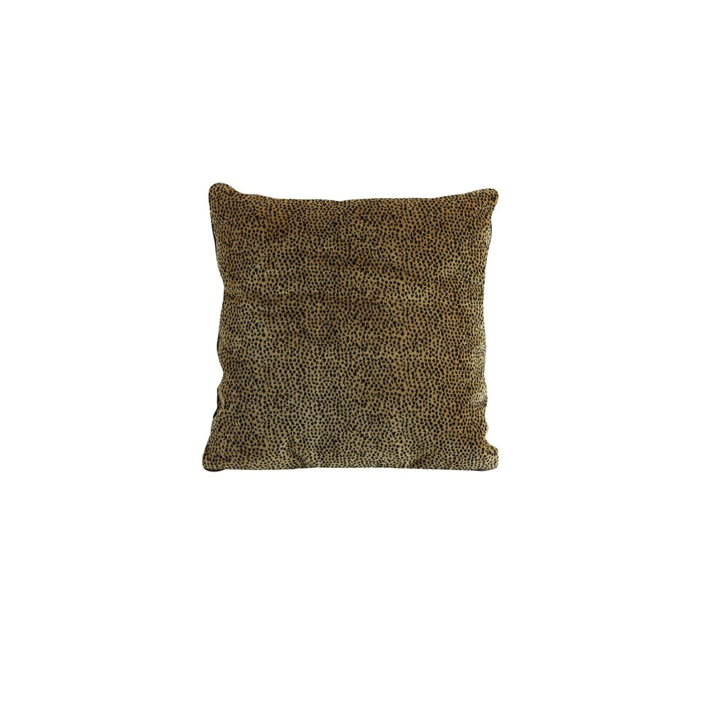 Wild Elegance: Iggy Brown & Black Animal Print Cushion 43x43cm