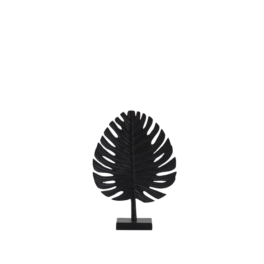 Black Metal Leaf Ornament 23.5x33cm