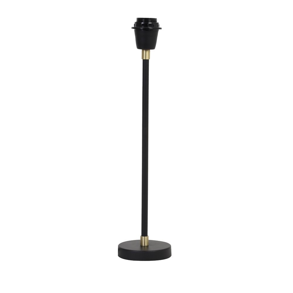 Sleek Mosira Black and Bronze Lamp Base, 39cm Iron Design