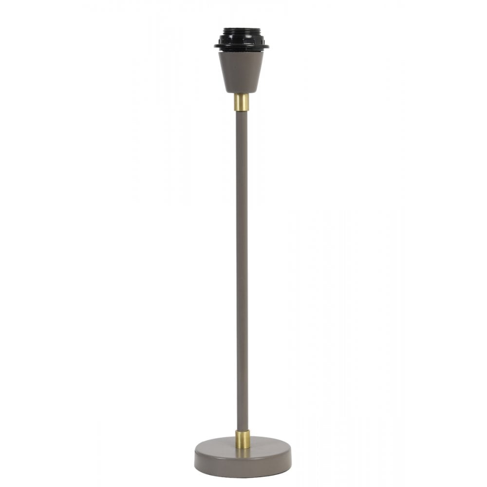 Mosira Matte Grey and Bronze Round Lamp Base 10x45cm