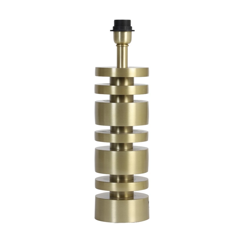 Desley Matte Gold Round Lamp Base, 40cm