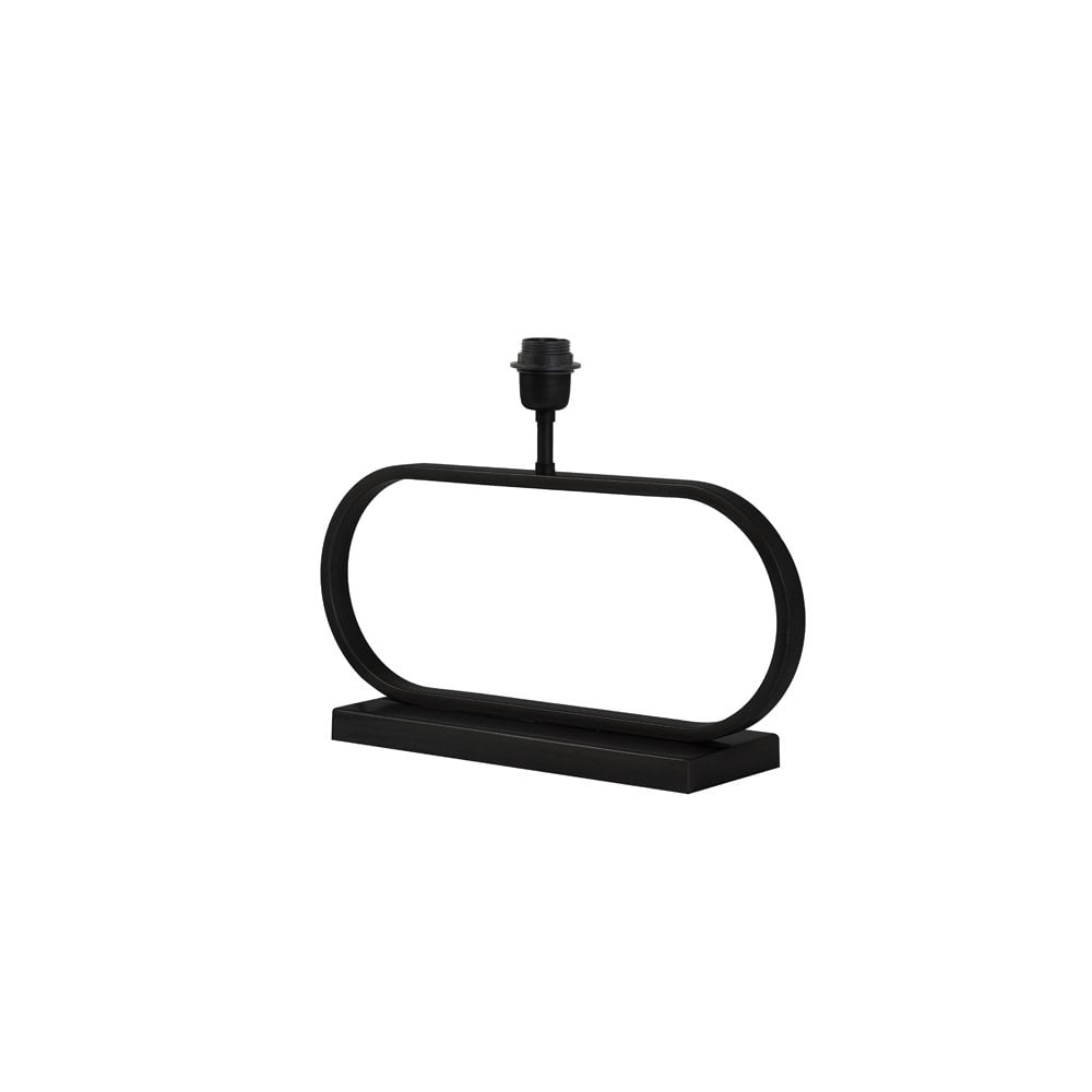 Oval Matte Black Jamiro Lamp Base 47x13x29cm