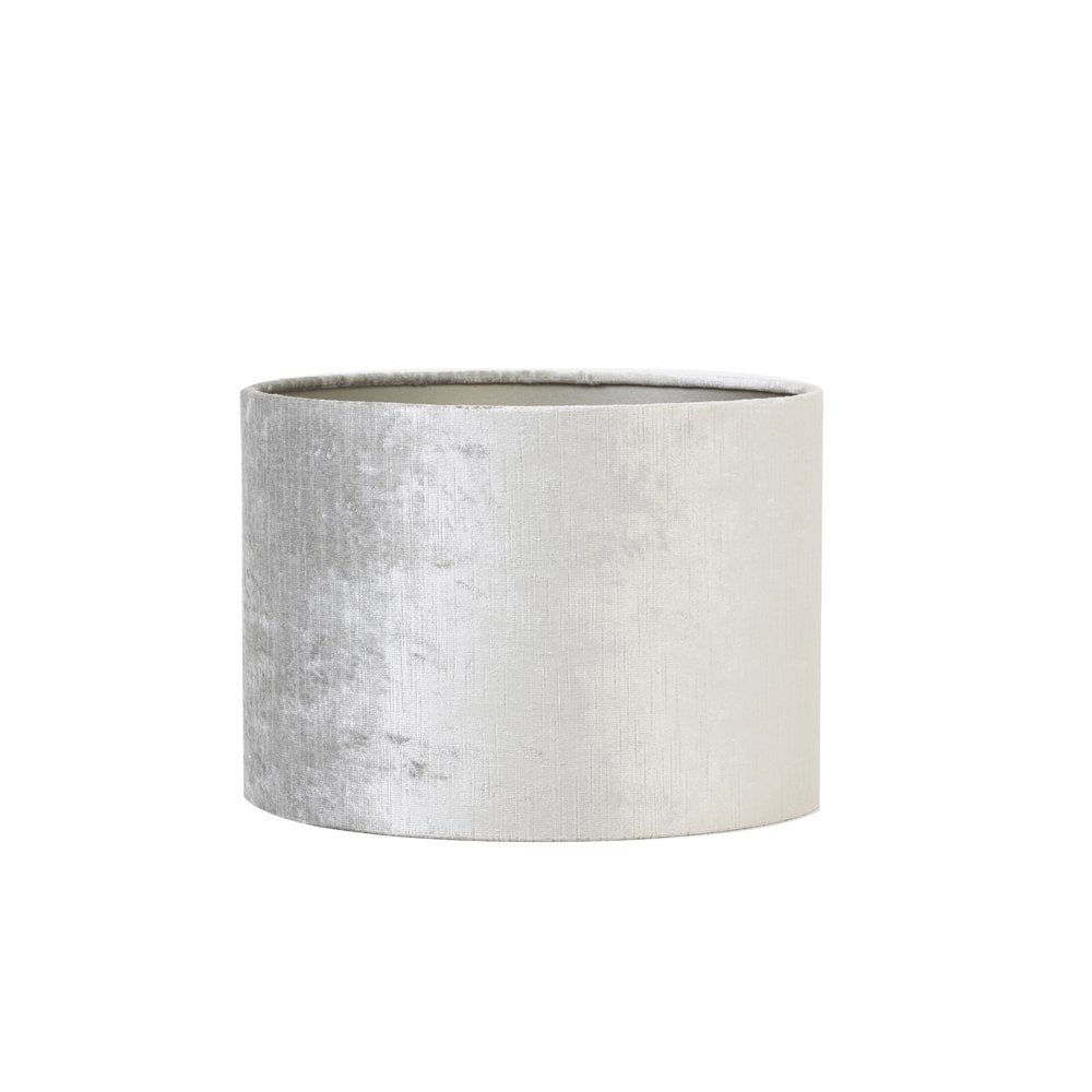 Lustrous Silver Gemstone Cylinder Lamp Shade 30x30x21cm