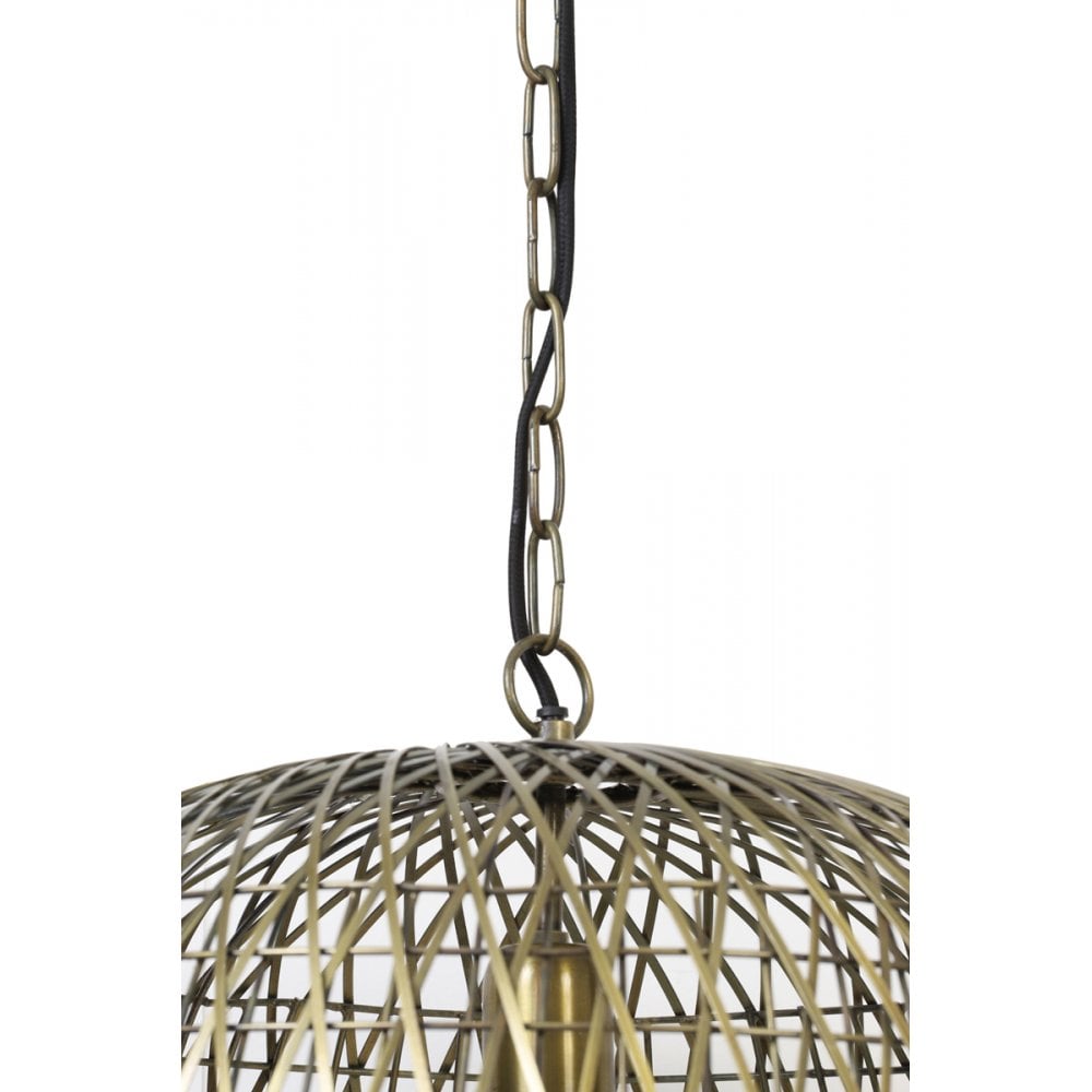 Antique Bronze Alwina Hanging Pendant Lamp 40x35cm