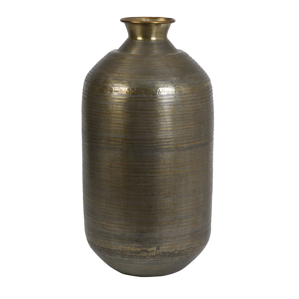 Perroy Antique Bronze Large Round Vase - 39x78cm