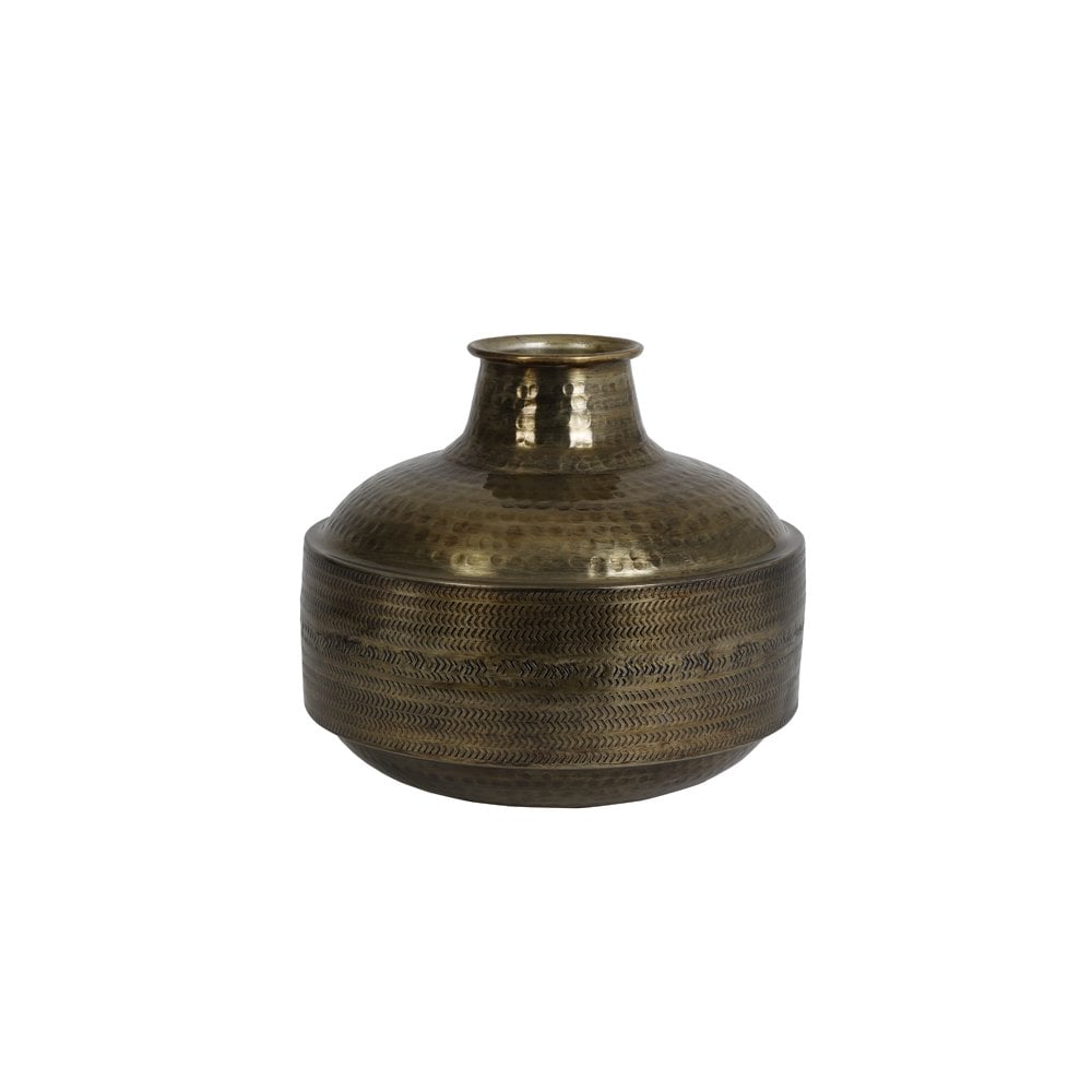 Antique Bronze Pomoy Decorative Metal Vase 38x35cm