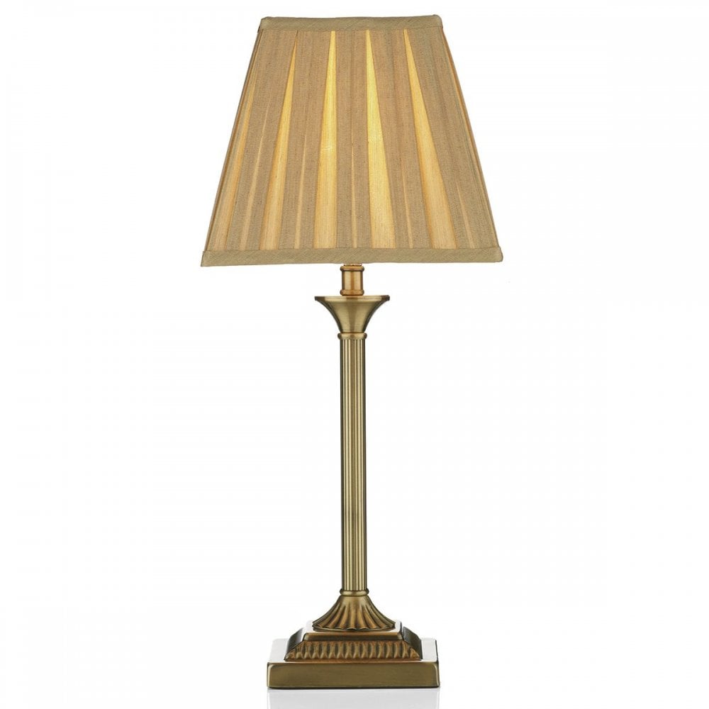 Taylor Table Lamp Antique Brass With Shade