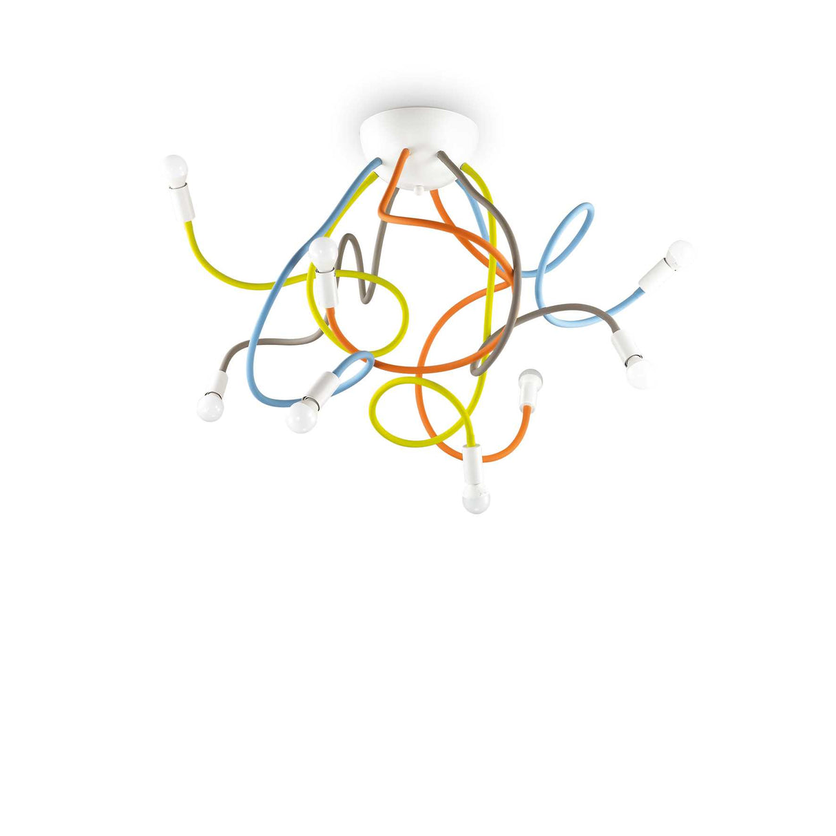 Vibrant MULTIFLEX Ceiling Light with Eight Adjustable Bulbs