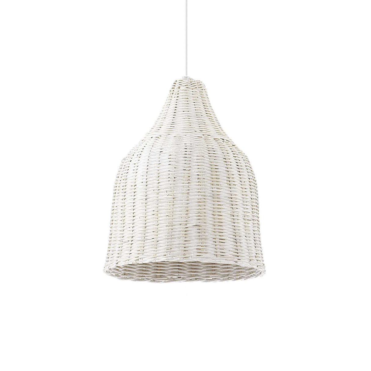 Luminous Spirit Single Bulb Pendant in White