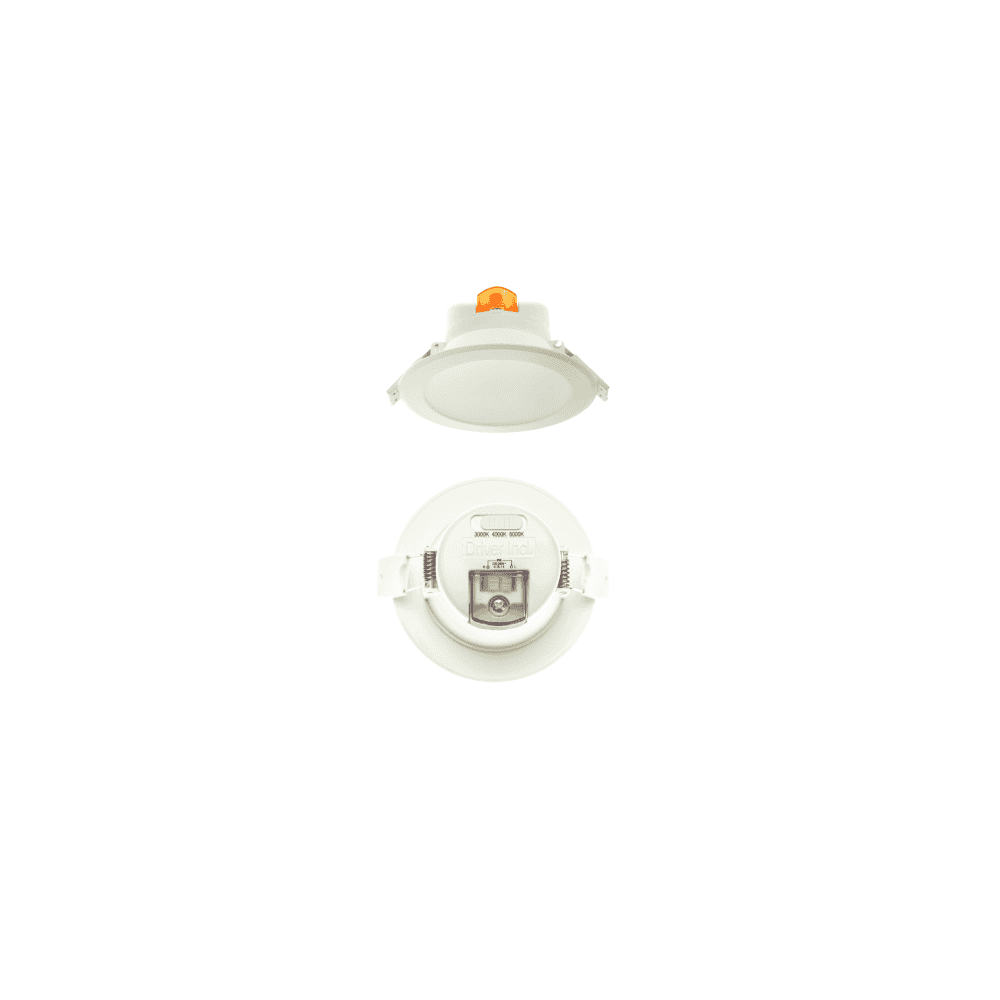 Versatile Outdoor Downlight LED Fitting with CCT3 Color Selection - 9W, Black Edition
