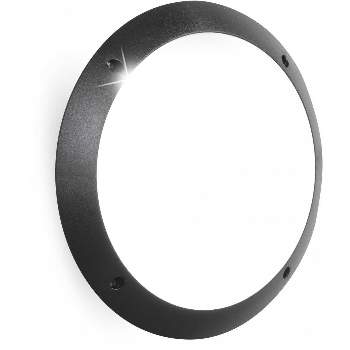 Lucia E27 Black Round Bulkhead Light Fixture