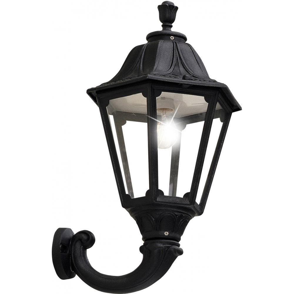 Noemi Ofir Classic Black Hexagonal Wall Lantern