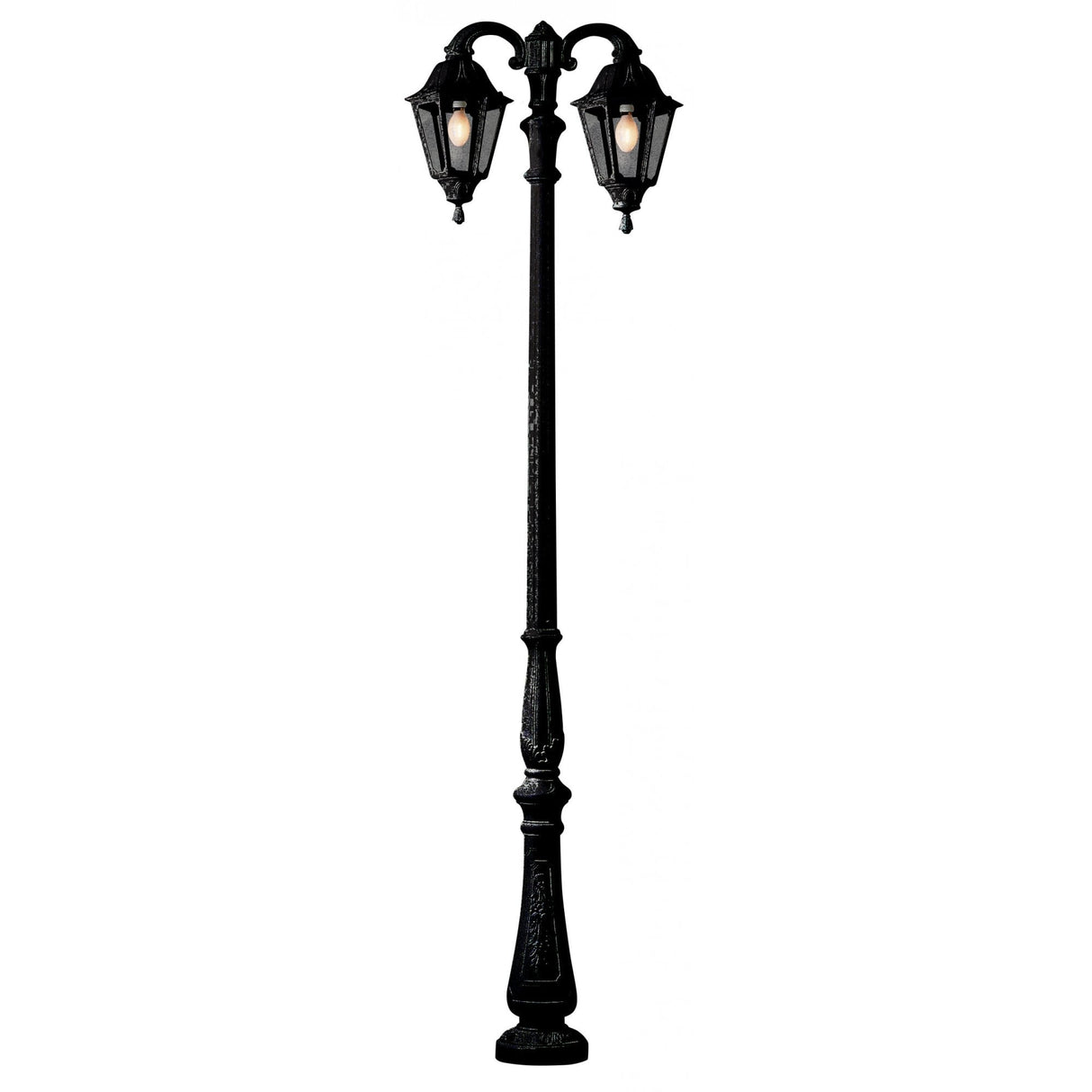 Noemi Tabor-Ofir Twin Hexagonal Lantern Post - Black E27 Fixture