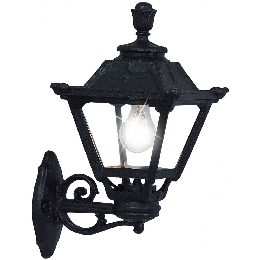 Black Classic Golia Bisso 6W LED Outdoor Wall Lantern