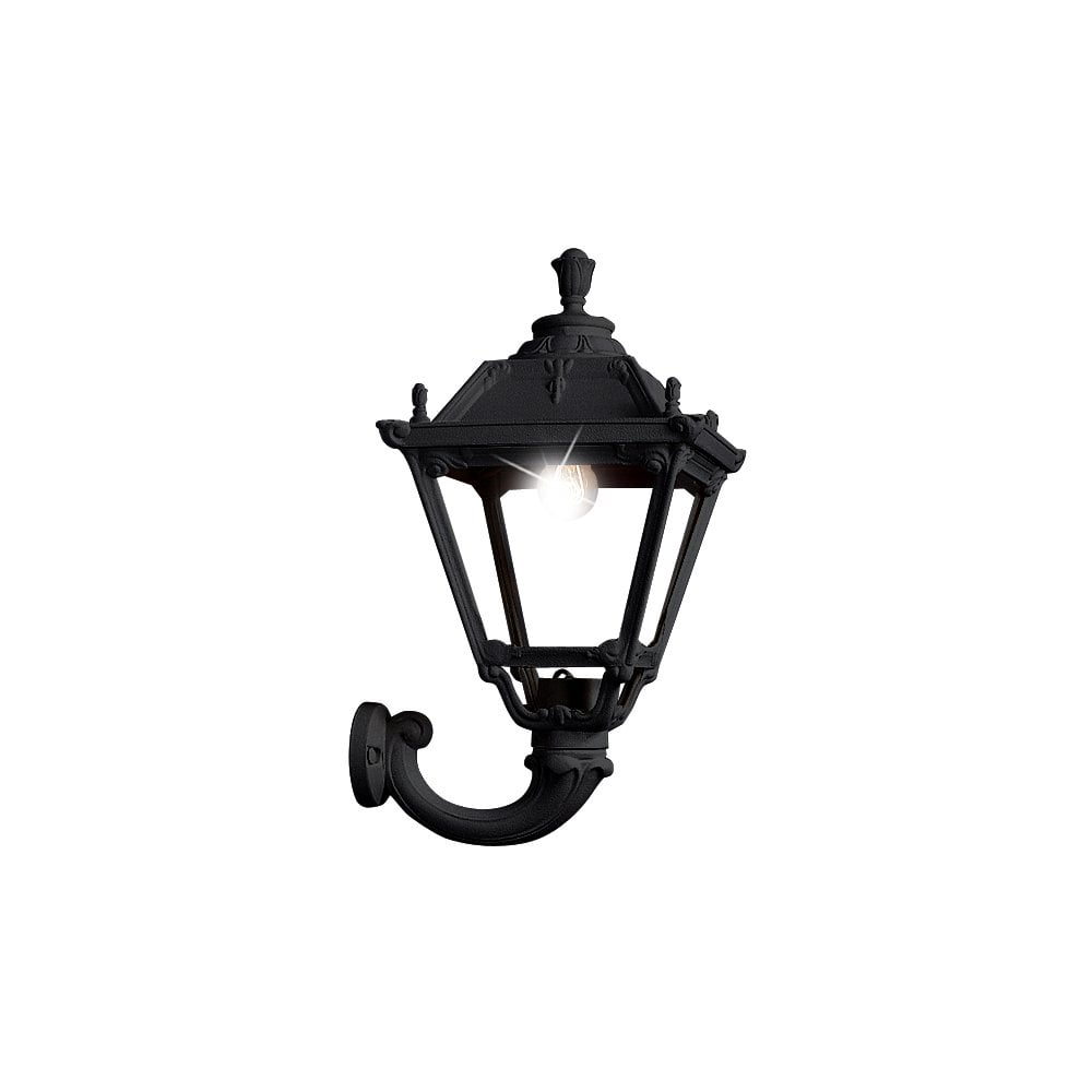 Tobia Ofir Black E27 Classic Wall Lantern