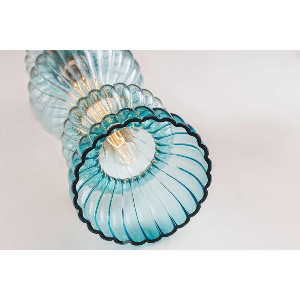 Pomfret Vintage Brass Glass Pendant