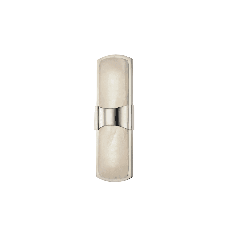 Valencia Elegant Nickel and Alabaster Wall Sconce