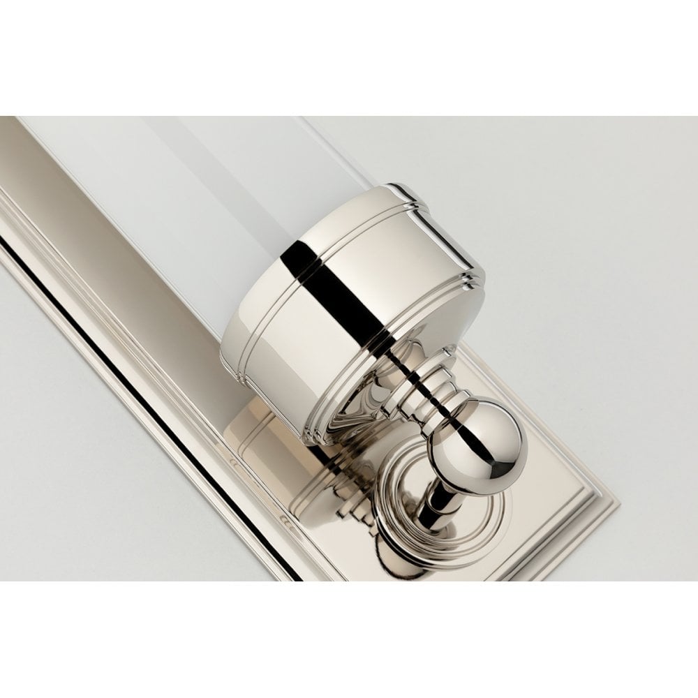 Everett Polished Nickel Wall Sconce with Glass Shade